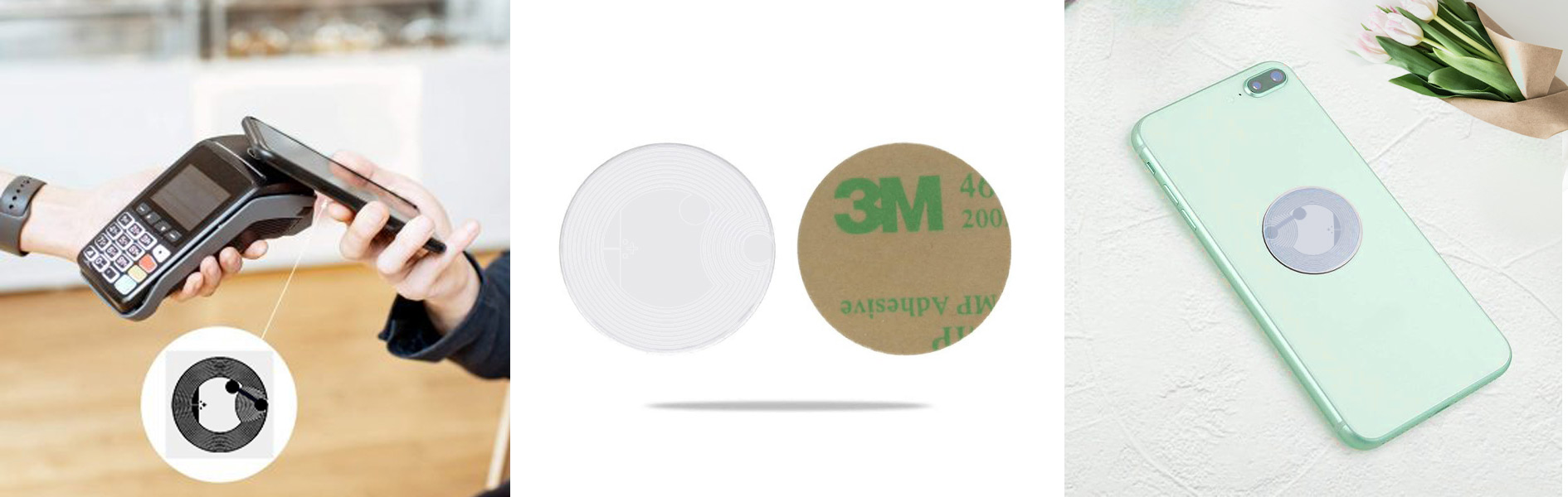 This is an ideal anti-metal NFC tag for metal devices 
