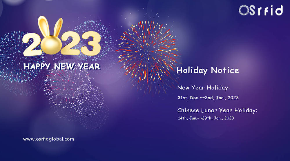 OSRFID New Year Holiday Notification